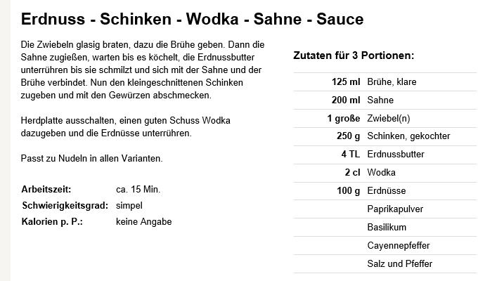 ERDNUSS RAHM SAUCE